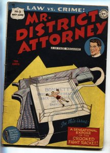 MR. DISTRICT ATTORNEY #3-DC PRE-CODE CRIME COMIC VG