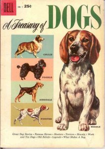 TREASURY OF DOGS 1 VG-F  October 1956 COMICS BOOK