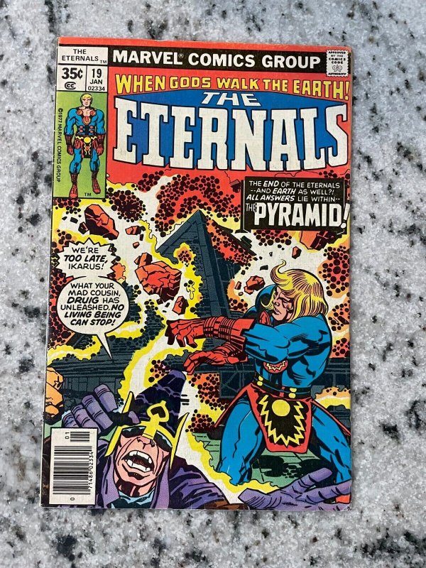 The Eternals # 19 FN Marvel Comic Book Jack Kirby Series / Art Ikarus 9 J821