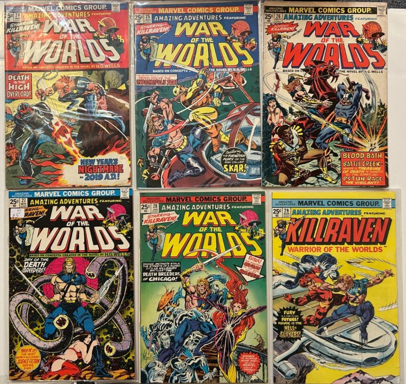 *Amazing Adventures (1970) 18fn, 19-39 22 great Killraven books All vg/fn +