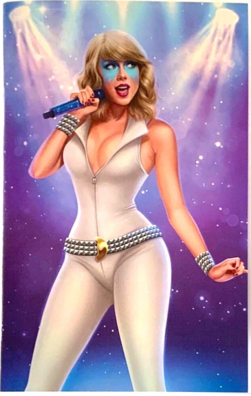 TAYLOR SWIFT FEMALE FORCE KARYCH ART COVER  FOIL VIRGIN W/COA