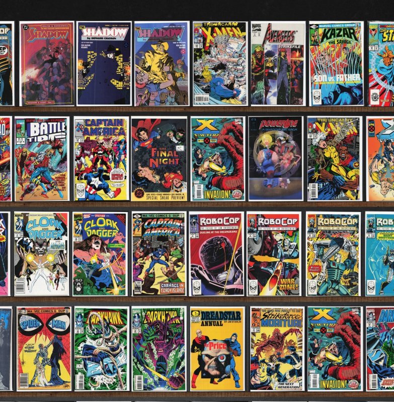 Huge Lot 150+ Comics with Daredevil, Captain America, Robocop, X-Factor & More!