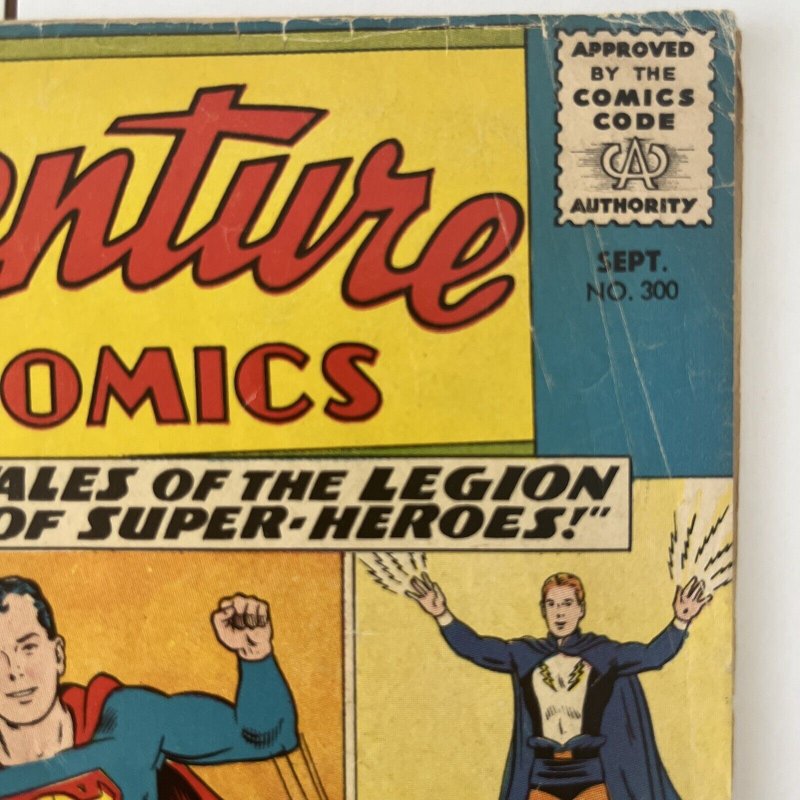 Adventure Comics 300 - Key Start Of Legion Of Superheroes. Cover split, Detached