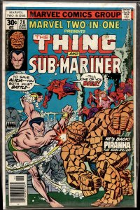 Marvel Two-in-One #28 (1977) Namor the Sub-Mariner