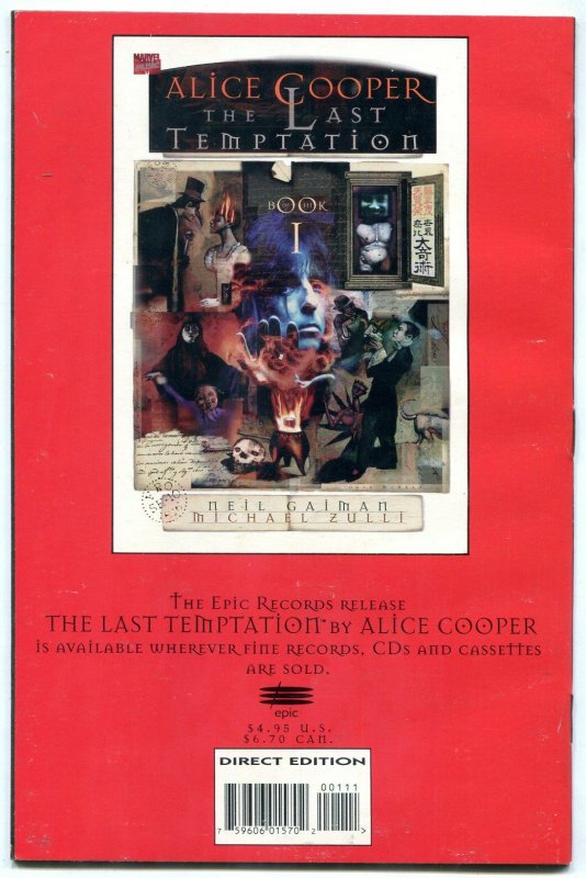 The Last Temptation Book 1 1994- Alice Cooper- Neil Gaiman NM-