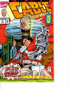 Lot Of 2 Marvel Comic Book Cable #2 and Wolverine #50 AH12