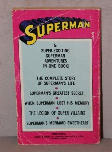Vtg Paperback ~ Superman Comic Collectible (Five Adventures) 1978 ~ WH