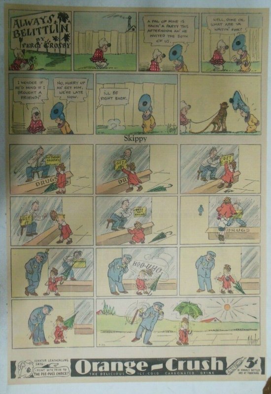 Skippy Sunday Page by Percy Crosby from ?/1936 Size: 15 x 22 inches Full Page