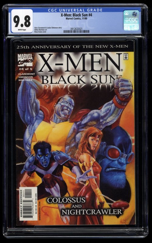 X-Men: Black Sun (2000) #4 CGC NM/M 9.8 White Pages