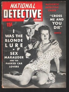 National Detective Cases 3/1941- Early Jack Kirby art VG
