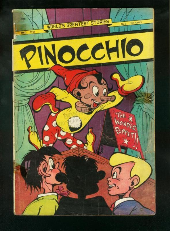 PINOCCHIO-WORLDS GREATEST STORIES #2 1949-PUPPET FR/G