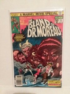 THE ISLAND OF DR. MOREAU: MARVEL MOVIE ADAPTATION - 70's - FREE SHIPPING