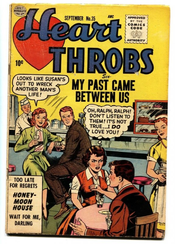 Heart Throbs #35 comic book 1955-Quality-romance-soda shop-ice cream