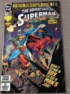 ADVENTURES OF SUPERMAN #503 : DC 8/93 NM; Superboy Vs. CYBORG SUPERMAN story