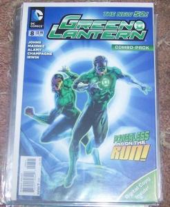 GREEN LANTERN # 8  COMBO PACK EDITION . NEW 52  SINESTRO