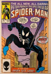 Spectacular Spider-Man #107 VF+ 1st App Sin-Eater Interior Signed By Peter David