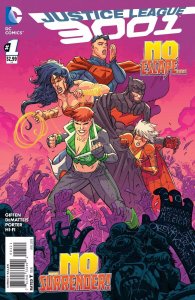 (2015) JUSTICE LEAGUE 3001 #1 1:25 SCOTT KOLINS Variant Cover!