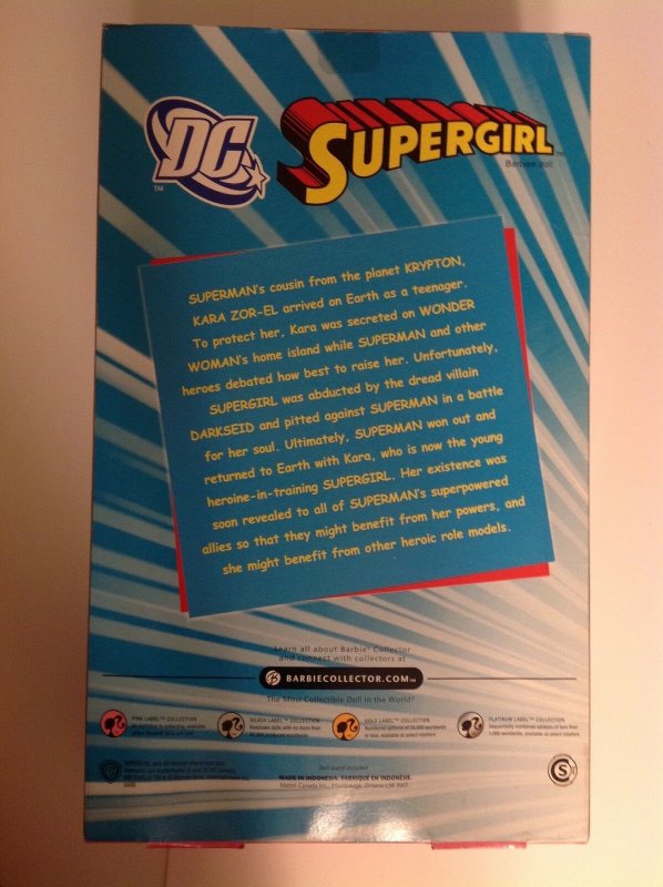 Barbie Collector Silver Label Supergirl doll Mint in sealed box 2008