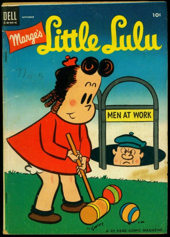 Marge's Little Lulu #63 1953- Dell humor Golden Age- Croquet cover VG/FN