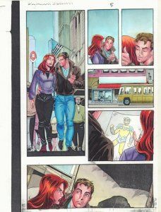 Spectacular Spider-Man #? p.5 Color Guide Art - Peter and MJ by John Kalisz