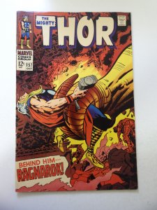 Thor #157 (1968) FN- Condition slight moisture stain fc barely visible