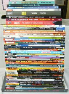 Wholesale lot of (50) TPBs - marvel/dc/more  spider-man blue - (value: $853.54)