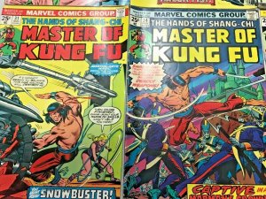 MASTER OF KUNG FU#28-39 FN/VF LOT (6 BOOKS) 1975 MARVEL BRONZE AGE COMICS