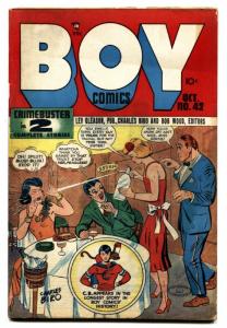 BOY #42 comic book Girl fight seltzer gag cover -Golden-Age 1948