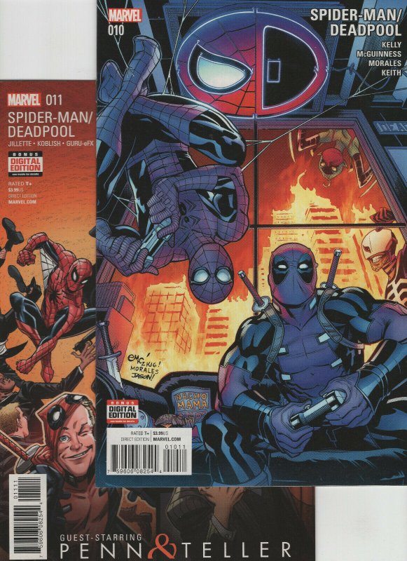 Spider-Man Deadpool #10 and #11 (2016 Marvel Comics)