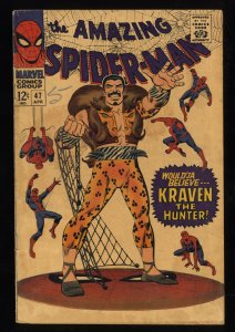 Amazing Spider-Man #47 VG 4.0 Kraven the Hunter!