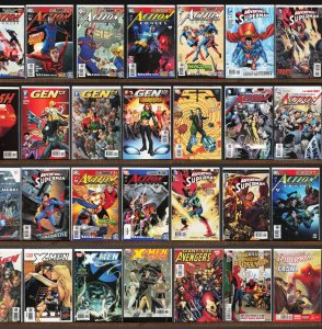 Huge Lot 140+ Comics with Action Comics, X-Men, Adventures Of Superman & More!