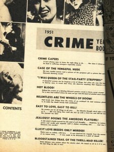 CRIME YEARBOOK 1951-PULP-Stocking GGA cover-Spicy-True Crime