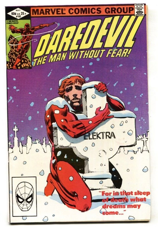 DAREDEVIL #182-ELEKTRA-FRANK MILLER comic book VF