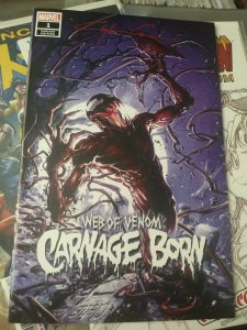 Web of Venom Carnage Born #1 NM Signed by Clayton Crain with COA