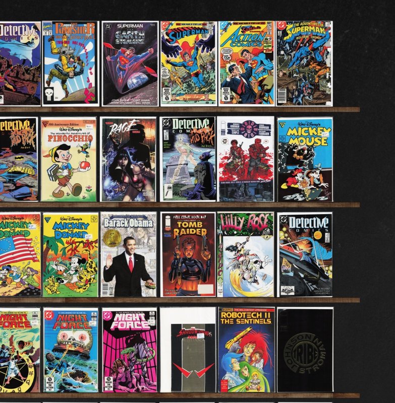 Huge Lot 150+ Comics with Detective Comics, Mickey And Donald & More!