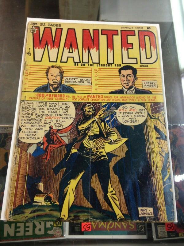 Wanted Comics #25 VG (Orbit-wanted Mar. 1950) Pre Code Crime