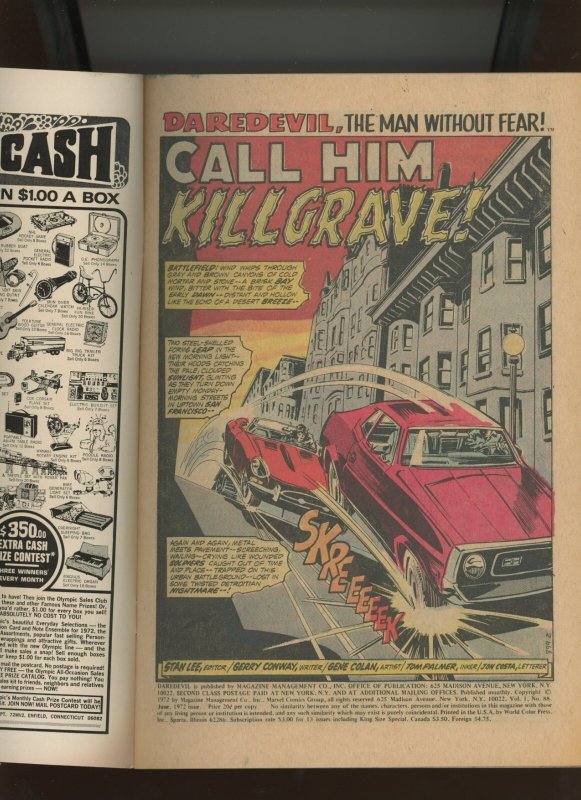 (1972) Daredevil #88: BRONZE AGE! KEY ISSUE! WE COMBINE SHIPPING! (8.0/8.5)