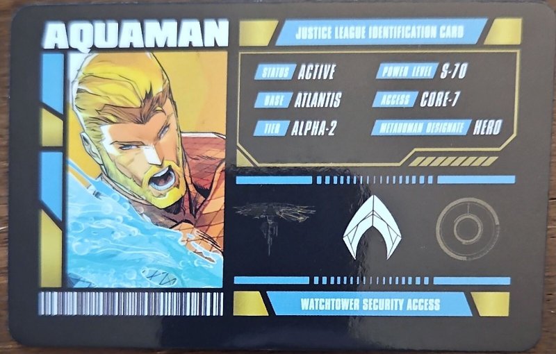 Aquaman Justice League Watchtower Security Access ID Card 2025