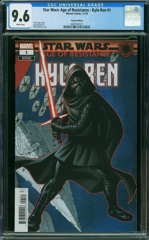 STAR WARS: AGE OF RESISTANCE - KYLO REN #1 (2019) CGC 9.6 NM+