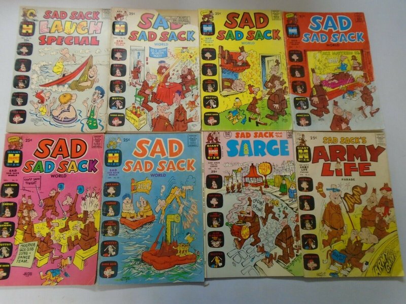 Silver age Harvey Sad Sack Giant-sized lot 35 different avg 5.0 VG FN