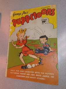 George Pal's Puppetoons #18 Golden age 1947 fawcette kids cartoon puppet show