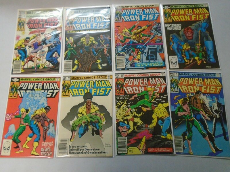 Power Man Iron Fist lot 35 different from #77-125 last issue avg 8.0 VF (1982-86