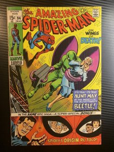 Amazing Spider-Man #94 VF- Silver Age Beetle App. On Wings of Death Marvel 1971