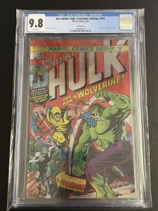 INCREDIBLE HULK #181 FACSIMILE FOIL EDITION 1st Wolverine Marvel Comics CGC 9.8