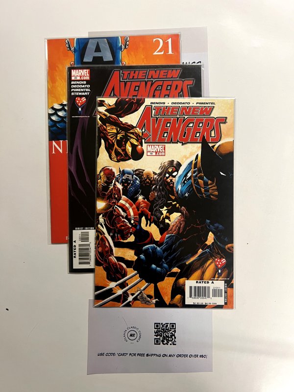 3 The New Avengers Marvel Comic Books # 19 20 21  Defenders Hulk Thor 41 JS23