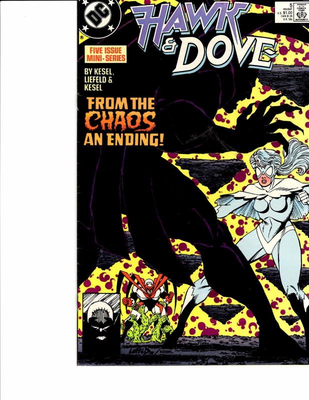 Lot Of 2 DC Comic Books Hawk & Dove #5 and Omega Men #36 Batman  ON3