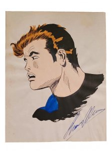 SPIDER-MAN Peter Parker Original Artist-Signed, Comic Sketch Art 8.5×11