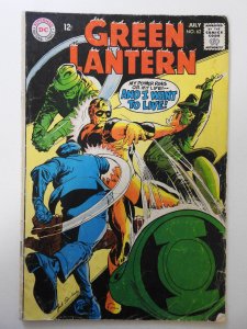 Green Lantern #62 (1968) GD/VG Condition moisture stain