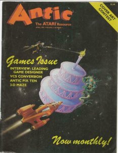 ORIGINAL Vintage Antic Atari Magazine Vol 2 #1 April 1983