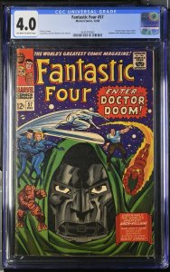 Fantastic Four 57 Cgc 4.0 Marvel 1966 Doom Cover Appearance